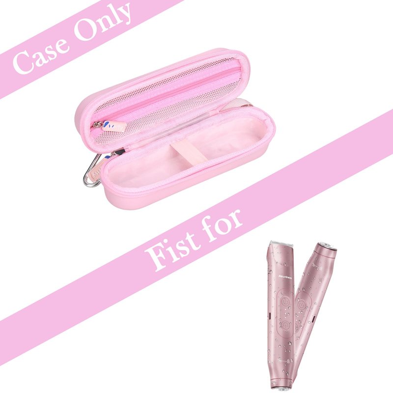 Case for Akunbem bikini trimmer 2 in 1 Electric Razors for Women - Hard Protective Travel Carrying Storage Bag (Case Only) (Pink)