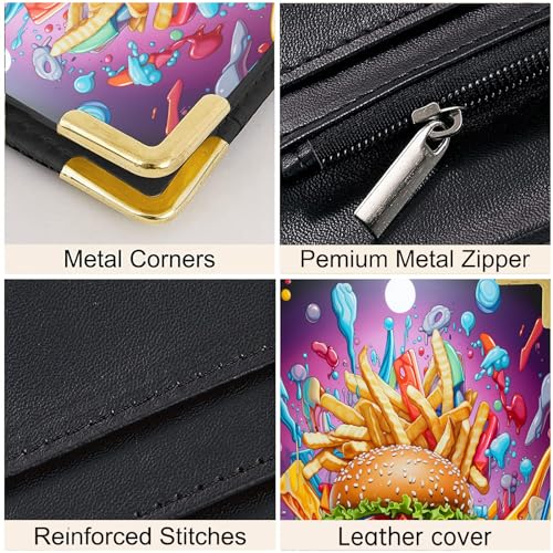 Tucocoo Leather Waitress Book with Zipper Pockets - Durable Server Guest Book