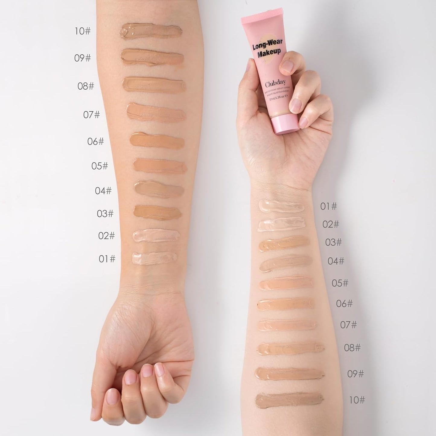 Long-Wear Liquid Foundation - Pore Minimizer & Sebum Control, Oil-Free Matte Finish | 37ml/1.3 Fl Oz