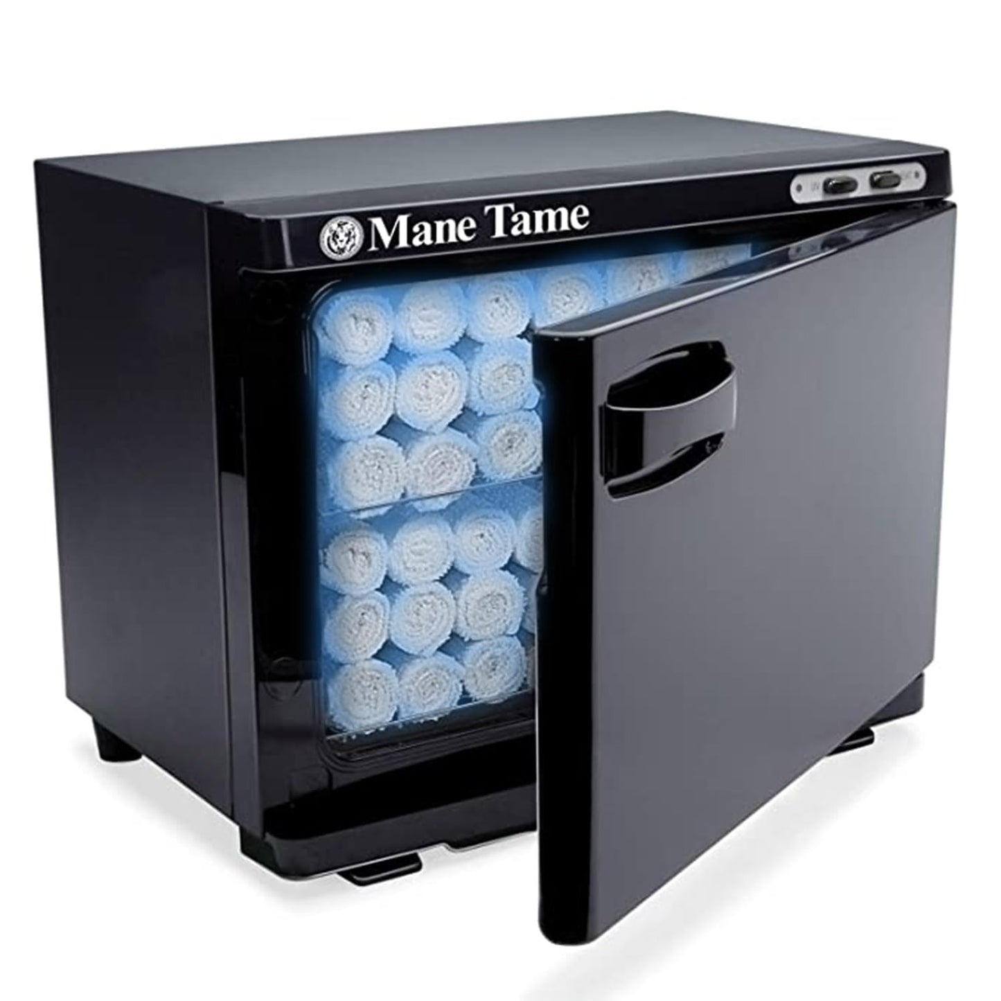 MANE TAME Professional Barber Large Towel Warmer With UV - Pre-Hot Towel Facial Shave Cabinet comfortably fits (28) 15" x 28" Towels