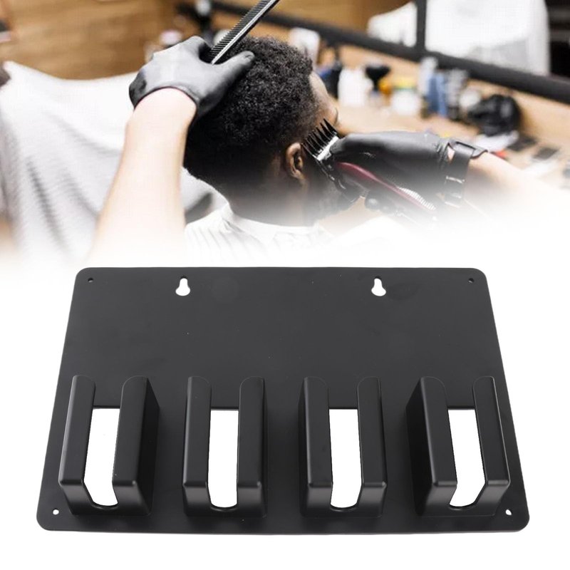 Dioche Hair Clipper Rack - Wall Mounted Storage for 4 Clippers - Easy to Assemble and Versatile Holder for Barber Shop and Home Use - Sturdy Design, Keeps Your Workspace Organized