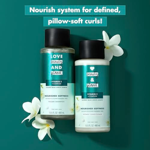 Love Beauty and Planet Conditioner for Curly Hair - 13.5 oz, Vegan, Sulfate-Free