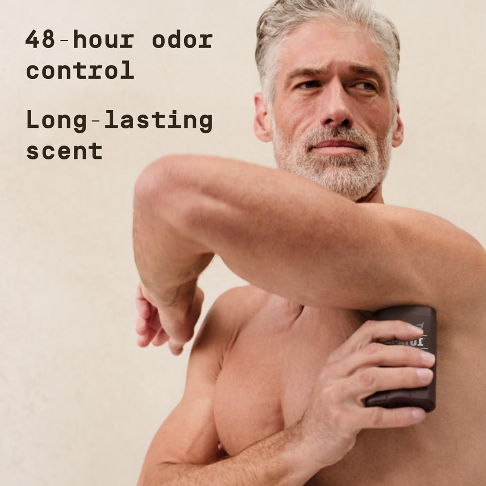 Triple Action Antiperspirant for Men - Sweat Control, Odor Neutralizer & Skin Nourishing | Lush Coconut | 2.6 oz
