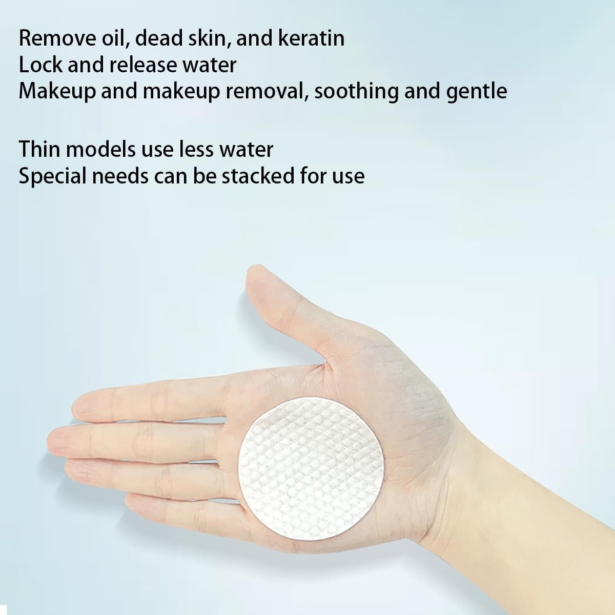 Soft Facial Cleansing Pads - 100 Pcs Round Non-Woven Makeup Remover | 2.36 Inches
