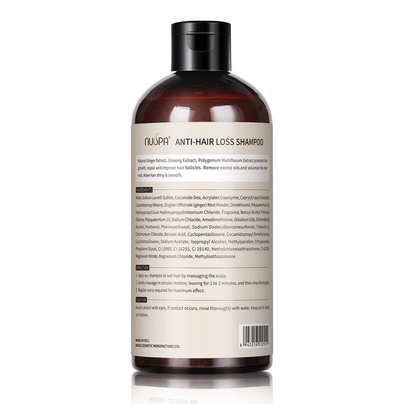 Anti Hair Loss Hair Serum, Repairing Hair Scalp with Herbal Extracts,Scalp Massage Serum Water Base with Ginseng,Ginger,Polygonum Multiflorum for Men and Women,Daily Use