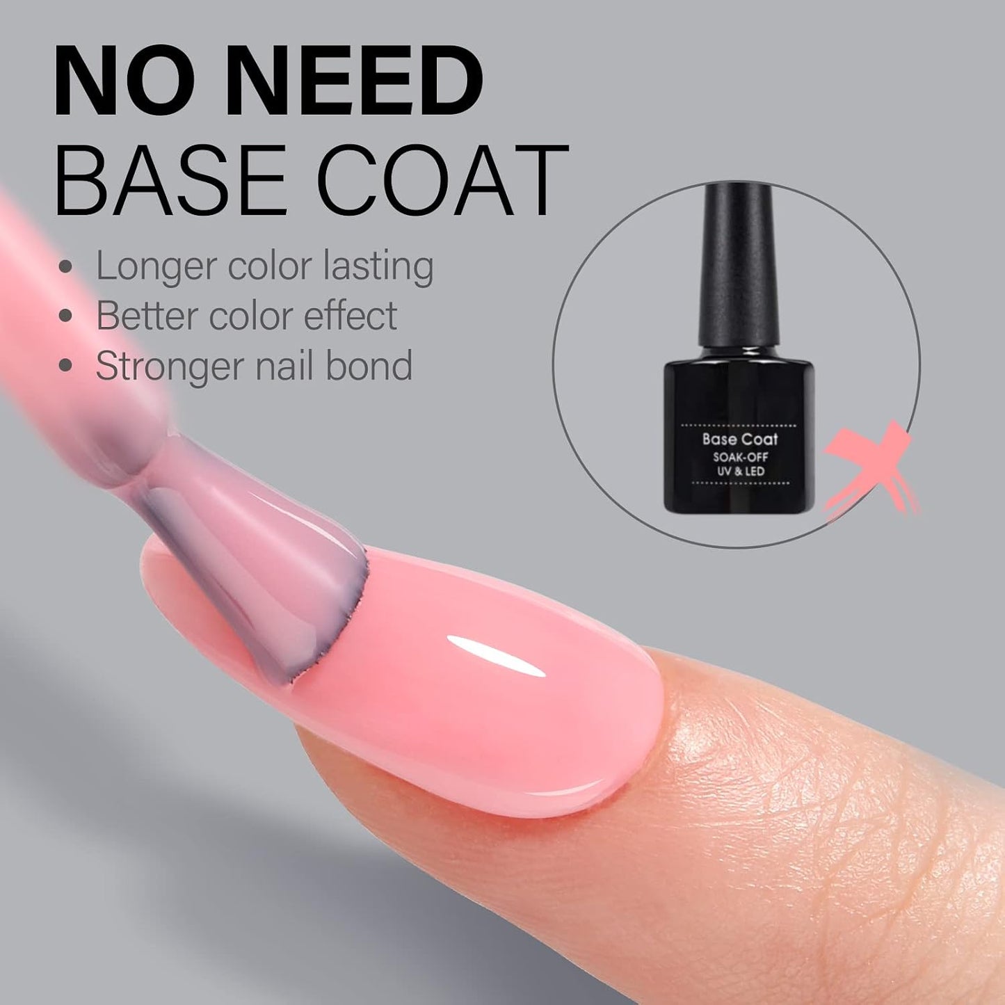 Almond Nail Tips - 450pcs Soft Full Cover Gel Nails | Pre-shaped Press-On Extensions in 15 Sizes for Beginners