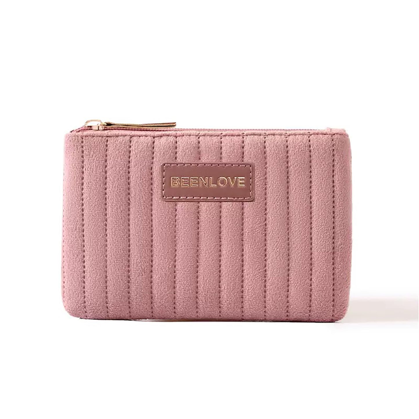 Duleylv Makeup Bag for Purse Small Cosmetic Bag Small Makeup Pouch with Zipper Soft Makeup Organizer Bag for Women Pink