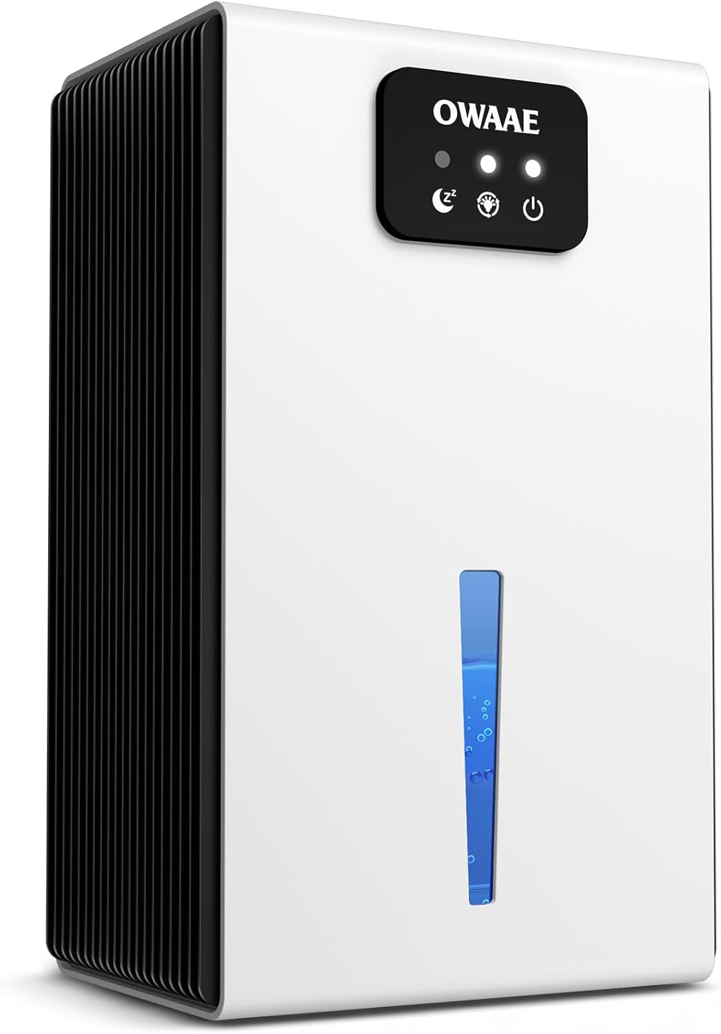 Quiet Dehumidifier for Home - 1000 Sq.Ft Coverage, 95oz Water Tank, Sleep Mode & 7 Color LED Light | Grey