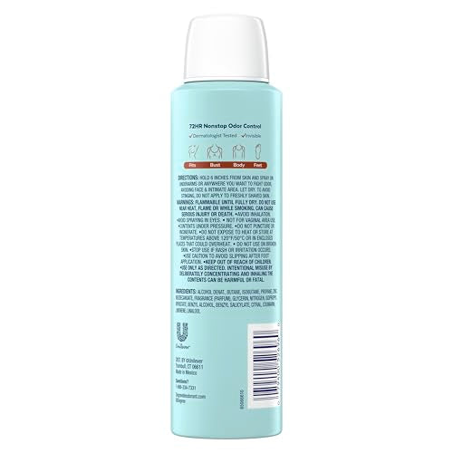 Degree Women's Whole Body Deodorant Spray - Fresh Coconut, 2.9 oz