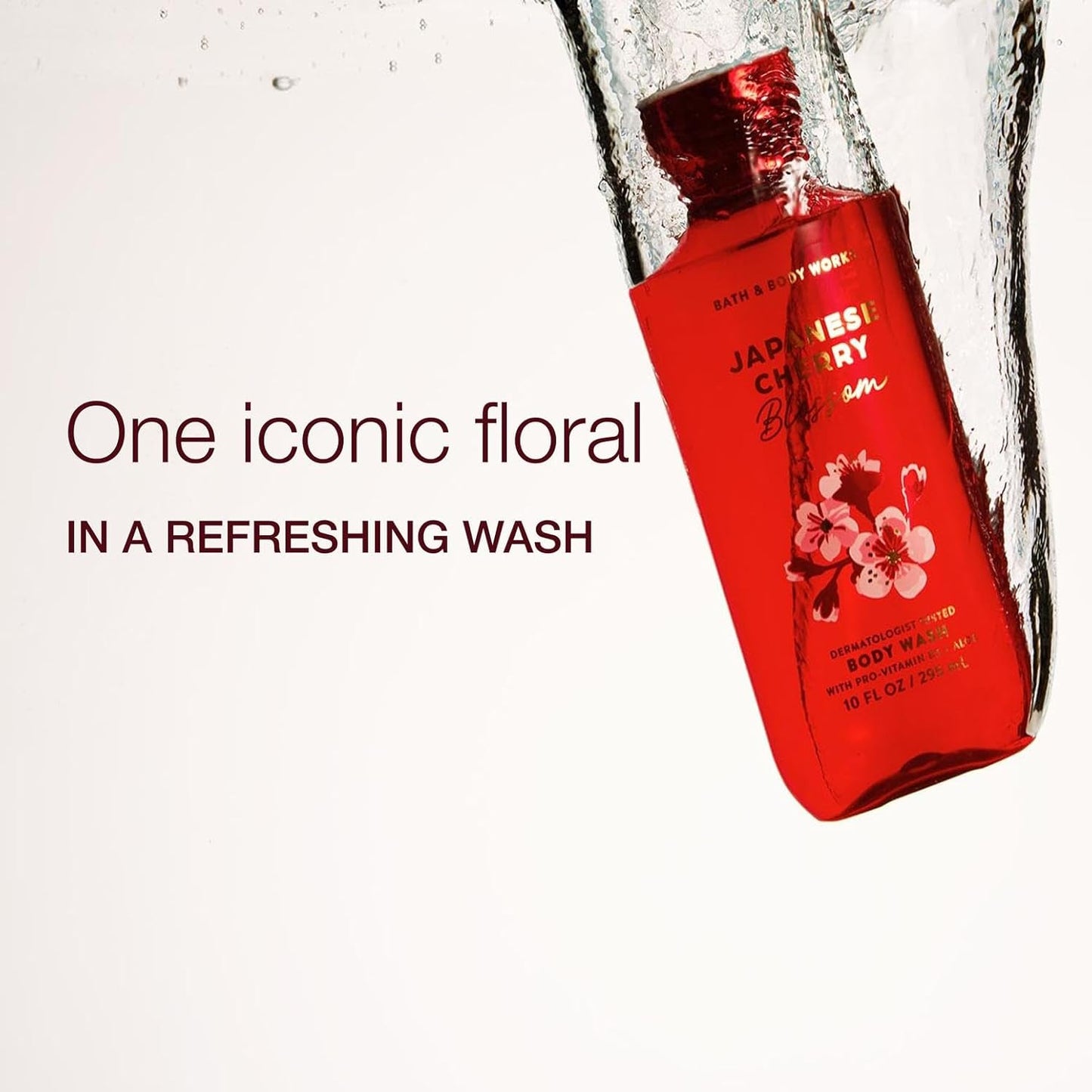 Japanese Cherry Blossom Body Wash - Nourishing Cleanser with Pro-Vitamin B5 & Aloe | Gentle Daily Use, 10 fl oz - 2 Pack