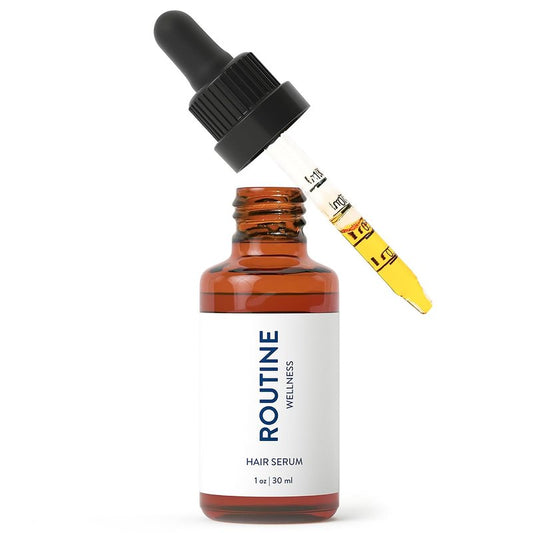 Routine Wellness Hair Oil for Thinning Hair - Rosemary & Argan Oils for Frizz Control & Healthy Shine | Nourishing Scalp Treatment