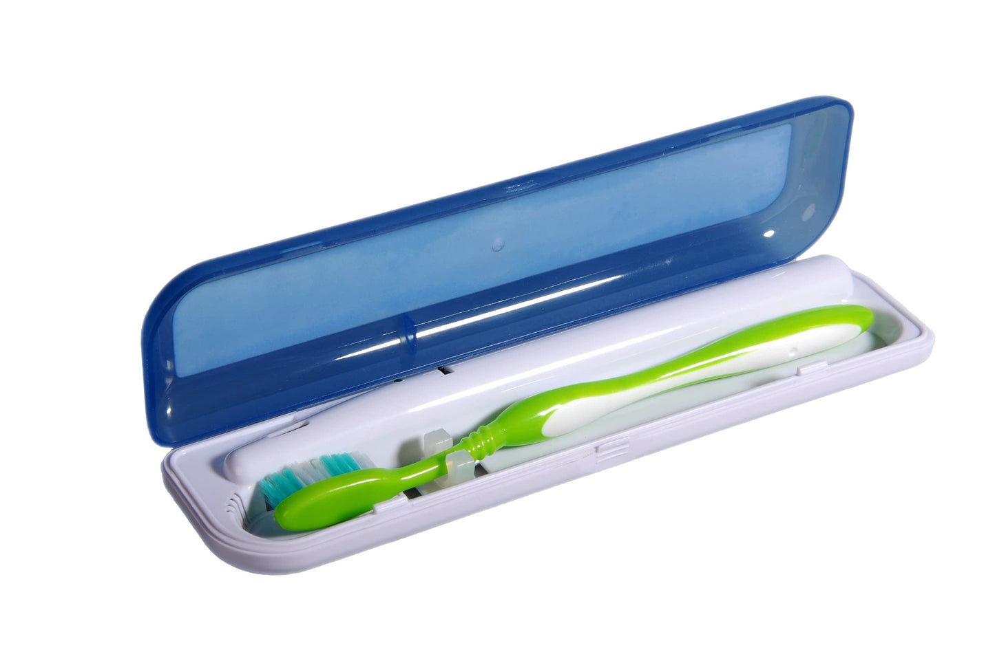 Pursonic Portable UV Toothbrush Sanitizer Case - Travel Toothbrush Sanitizer and Holder - For Electric and Manual Brush Heads with UV Light & Auto Shut Off Timer
