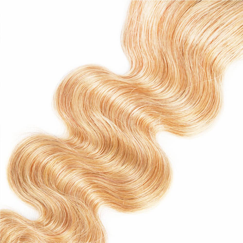 28 30 32 inch Blonde Bundles Human Hair 613 Body Wave Bundles P27613 Human Hair Bundle Two Tone 613 and 27 Color