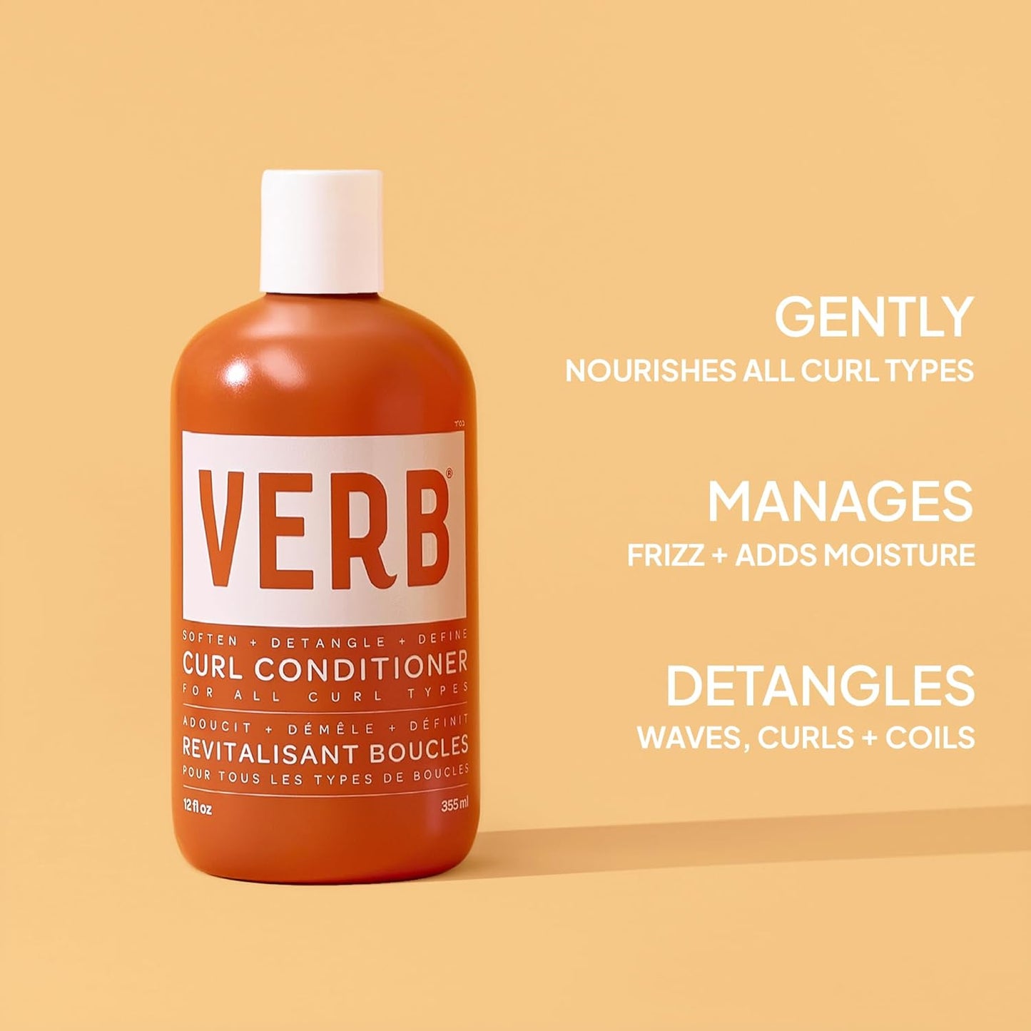 Curl Shampoo & Conditioner Duo - Vegan Frizz Control & Definition | Paraben-Free, Sulfate-Free