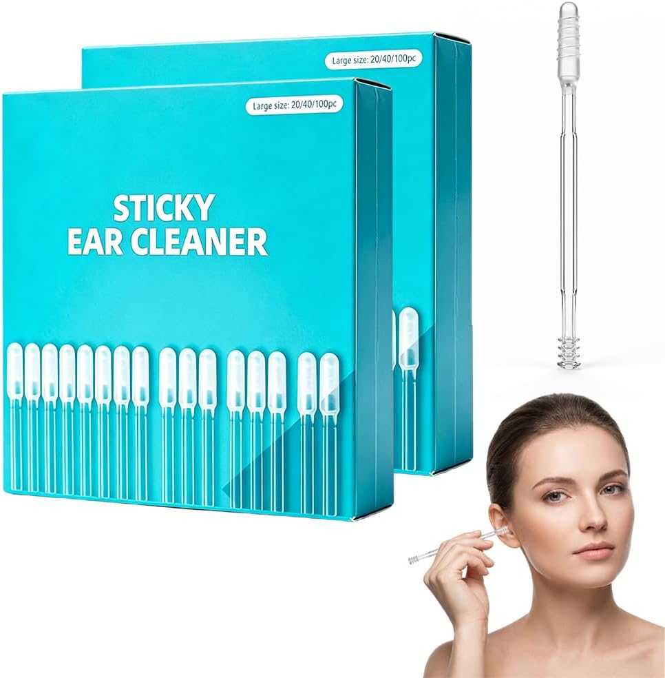 Reusable Sticky Ear Cleaning Sticks - Gentle Earwax Removal Tool for Adults | 48 Pack