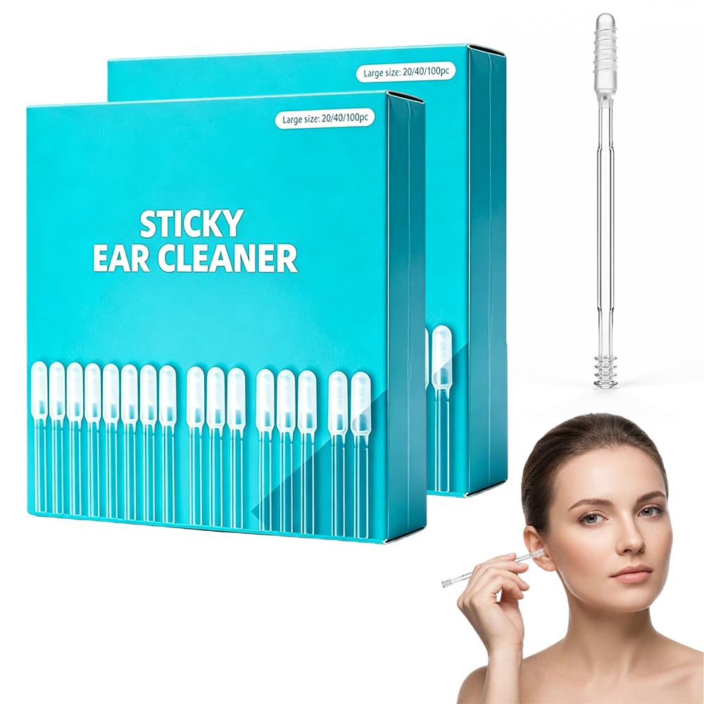 Sticky Ear Cleaning Stick, 2026 New Reusable Sticky Ear Cleaner Picks for Adults, Gentle Earwax Removal Tool for Home Personal Care (Small 48pcs)