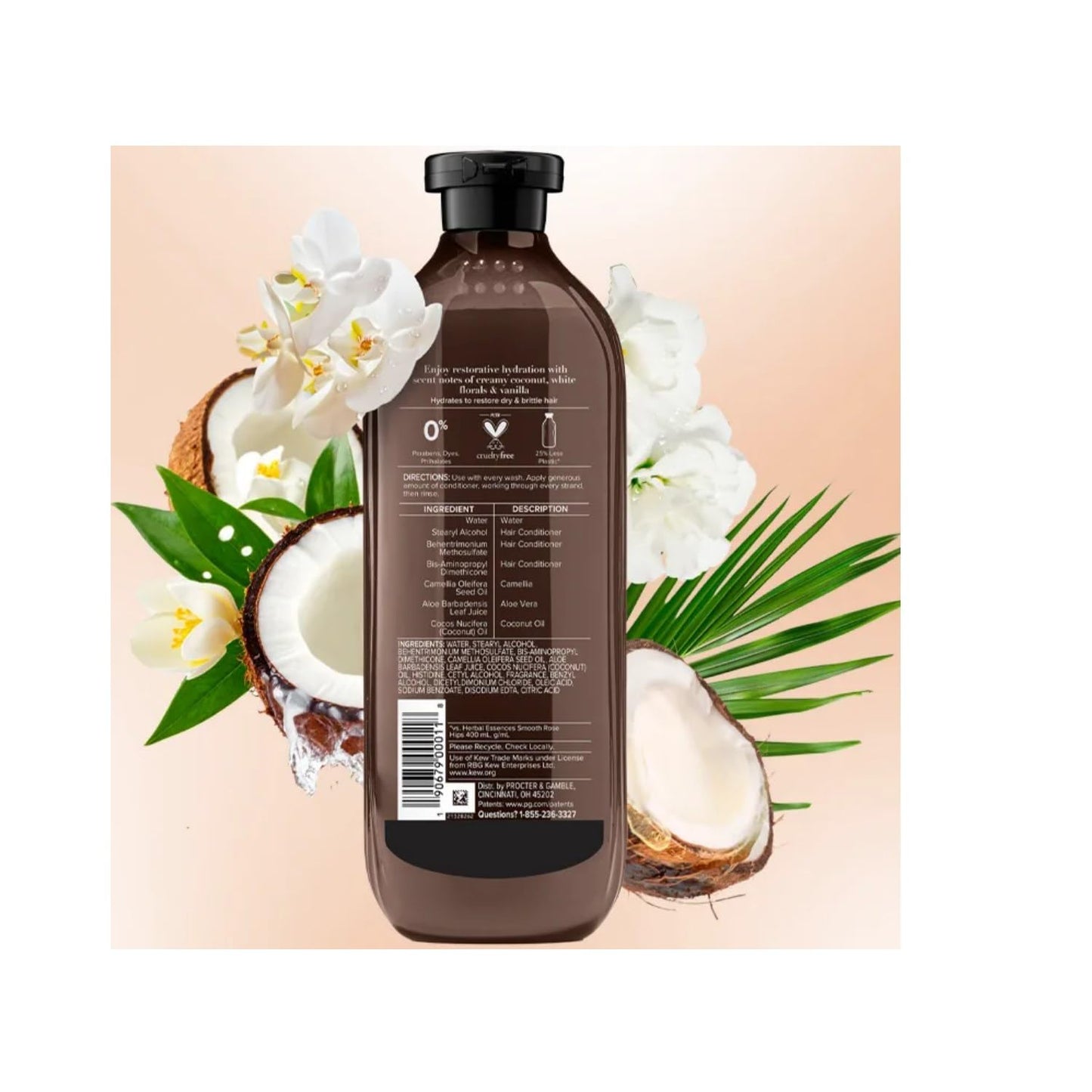Herbal Essences Conditioner for Color Treated Hair - Coconut Milk BioRenew | 13.5 FL OZ (Pack of 2)