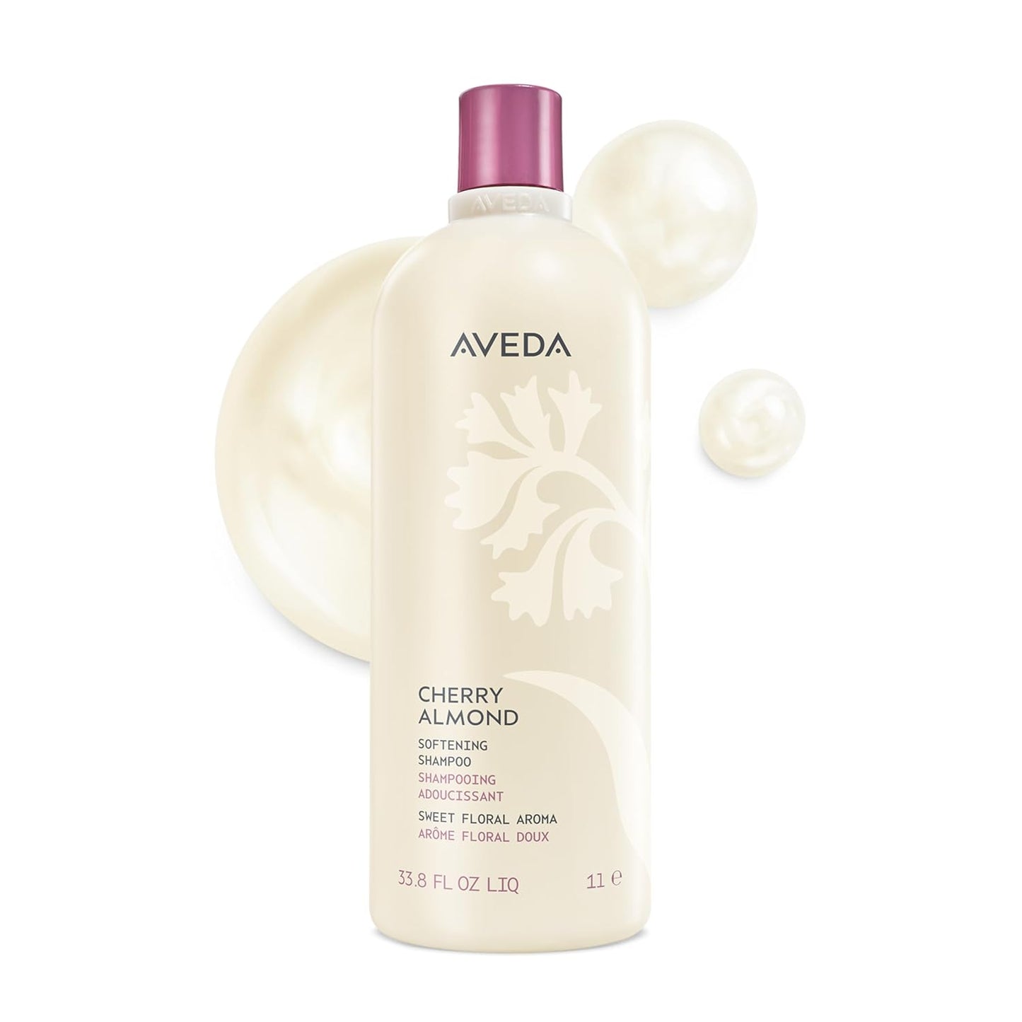 Aveda Cherry Almond Softening Shampoo - Adds Shine & Softness for Normal to Dry Hair | 97% Naturally Derived, Silicone-Free, Iconic Aroma