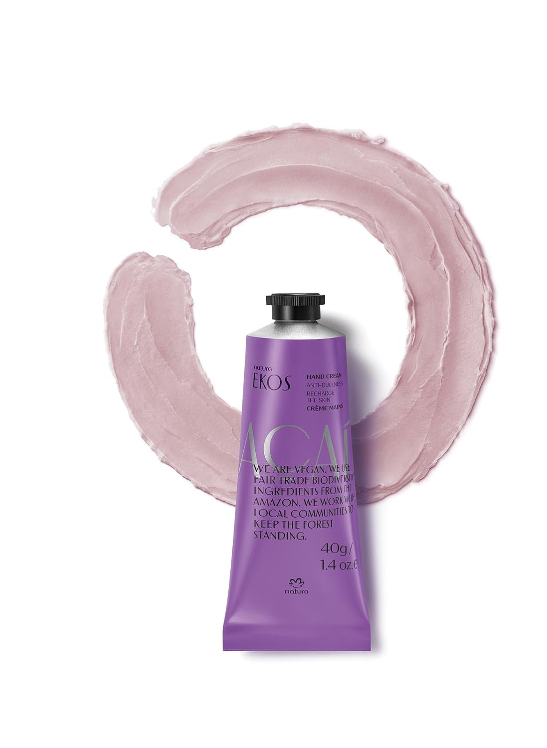 Açaí Hand Cream - Vegan Moisturizing Balm for Dry Hands - Antioxidant Hydration | Travel Size 1.41oz (40g)