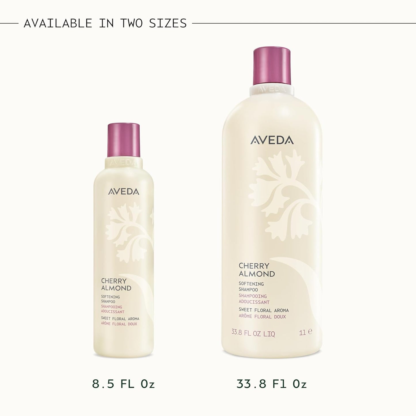 Aveda Cherry Almond Softening Shampoo - Adds Shine & Softness for Normal to Dry Hair | 97% Naturally Derived, Silicone-Free, Iconic Aroma