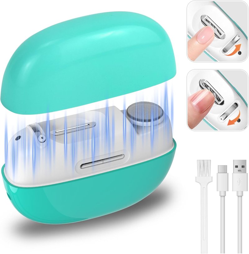 Electric Nail Clipper - Automatic Trimmer for Thick Nails | 2-Speed Adjustable Blade, Built-in Light, Rechargeable