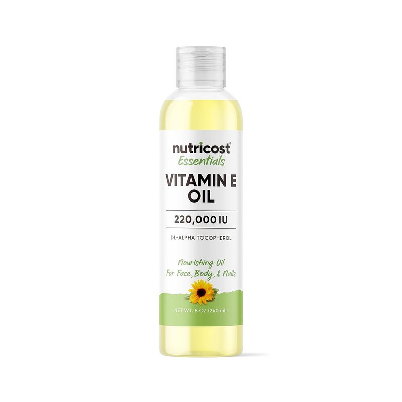 Vitamin E Oil - 8 Ounces | Nourishing Oil for Skin, Hair & Nails - 230,000 IU