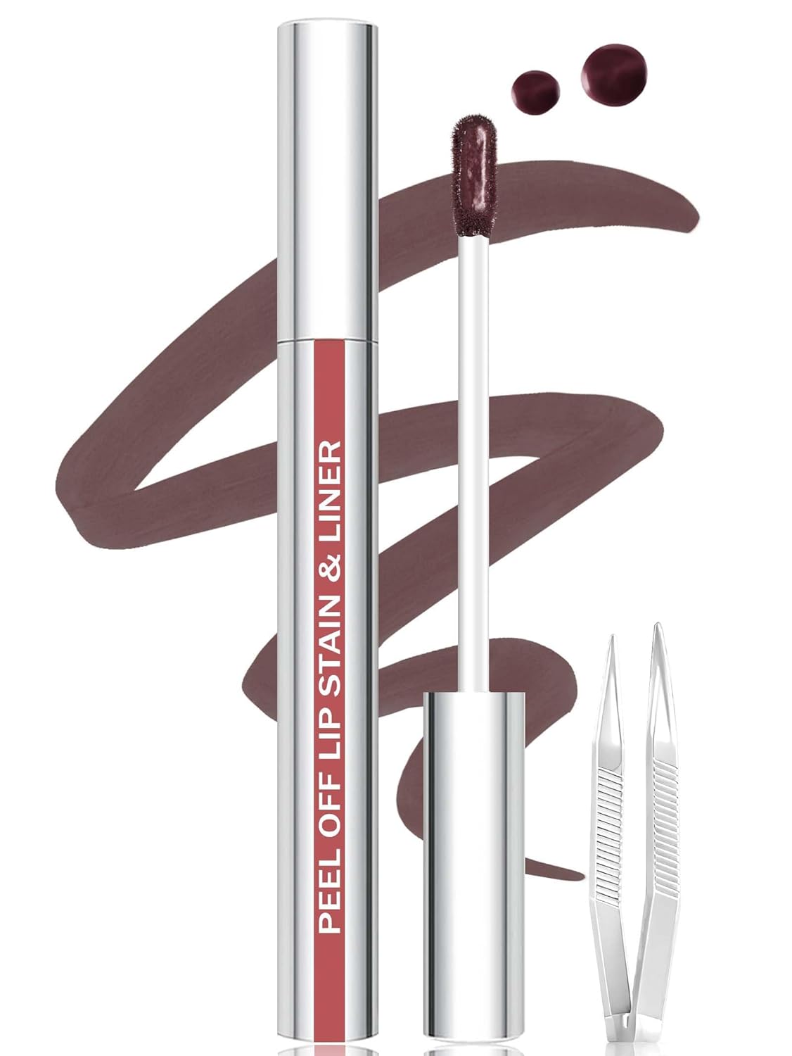Lip Stain - Long Lasting Matte Lip Tint Tattoo | Waterproof, Highly Pigmented Color in Nude Pink