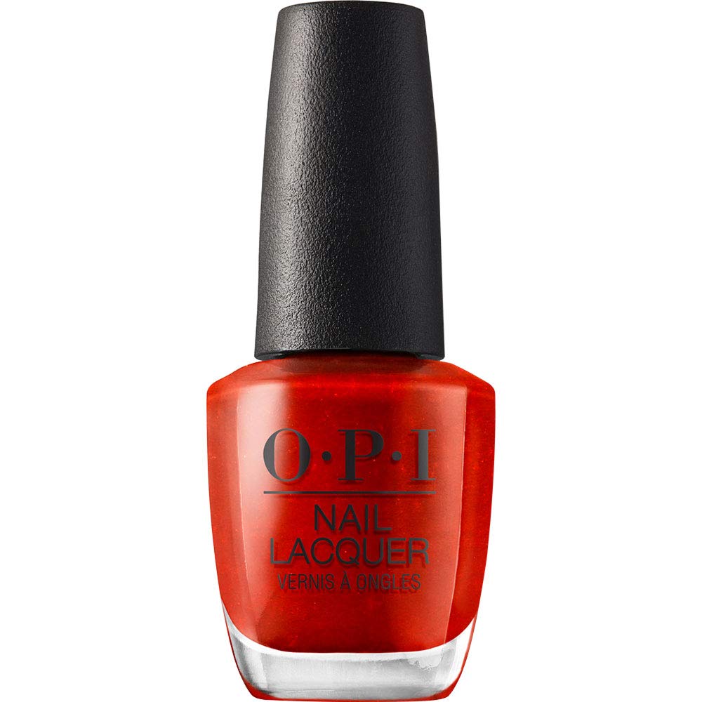 OPI Nail Lacquer Red Nail Polish - Crème, Shimmer & Glitter | Chip Resistant, Fast Drying | 0.5 Fl Oz