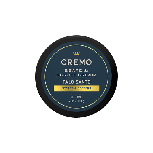 Cremo Beard & Scruff Cream, Palo Santo (Reserve Collection), 4 oz - Soothe Beard Itch, Condition and Offer Light-Hold Styling for Stubble and Scruff