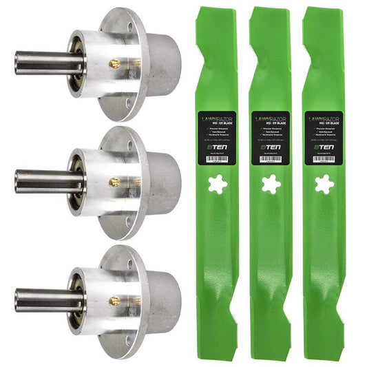 8TEN Spindle Air-Lift Blade for Scag Wright 48 inch Deck Super Z Stander FD 46020 46400 71460007