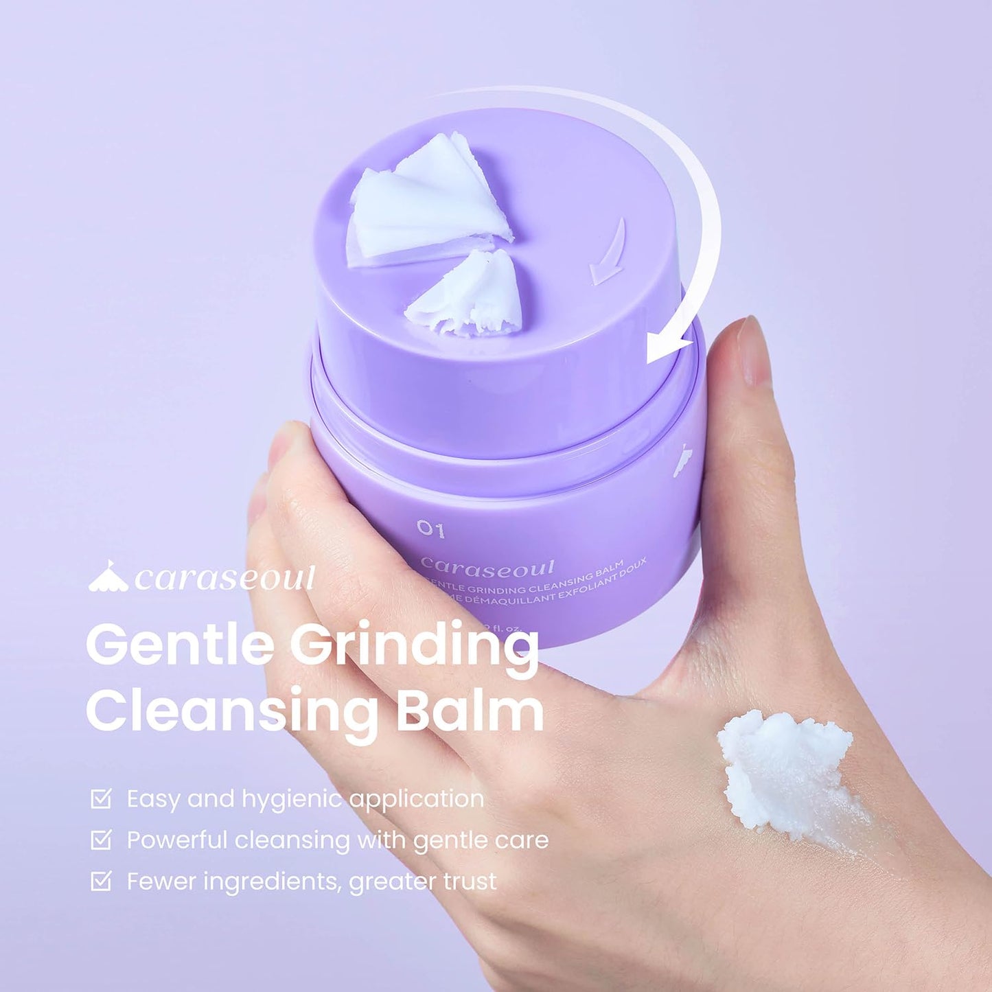 Gentle Grinding Cleansing Balm - BHA Salicylic Acid & Bakuchiol | Vegan Makeup Remover for All Skin Types (50ml)