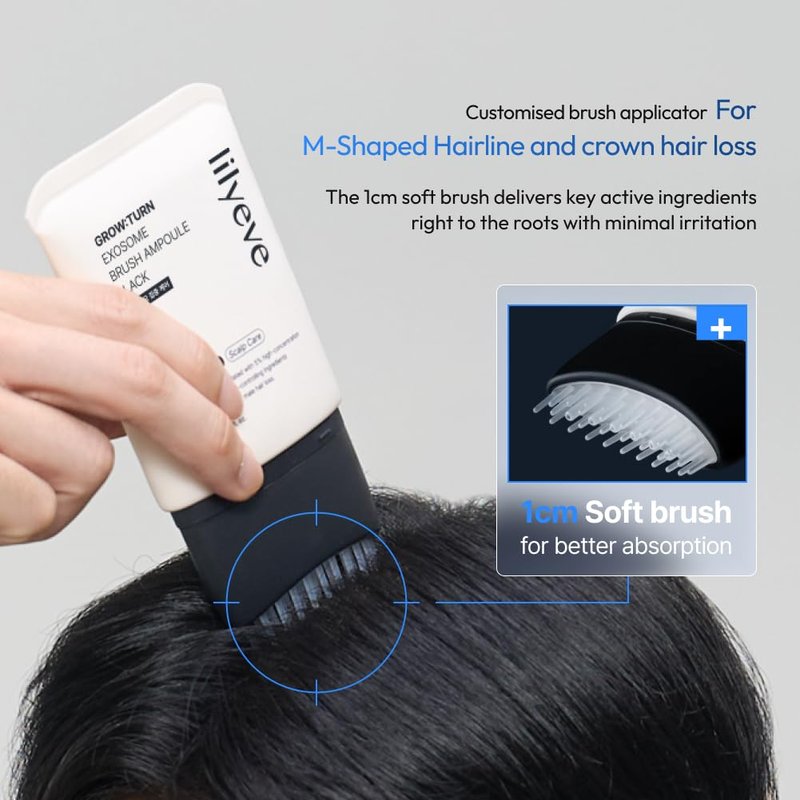 Exosome Hair Growth Brush Ampoule - Revitalize Male Pattern Hair Loss | 3.38 fl. oz.