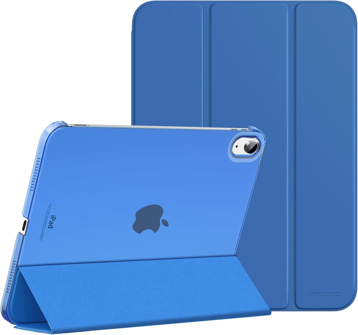 iPad 11th & 10th Generation Case - Slim Hard PC Translucent Back Cover | Navy Blue, Auto Wake/Sleep Support