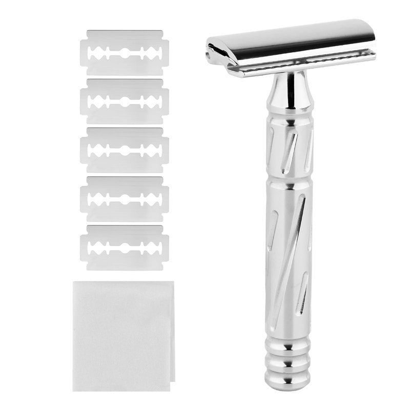 KAMPFE Double Edge Safety Razor Shaver Adopts CNC High-Precision Processing,Women and Mens razors for Shaving,30-degree Shaving Angled Head (mild+)