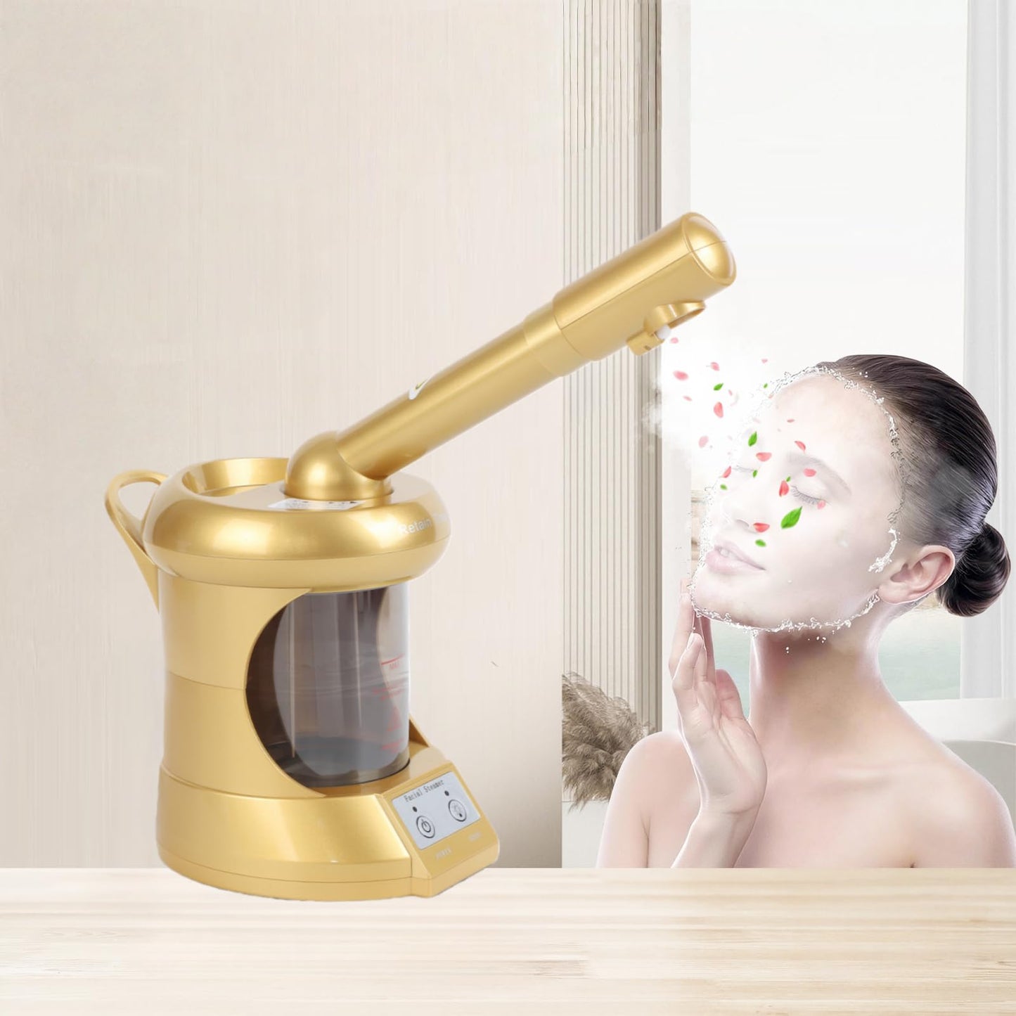 Retain time Facial Steamer,Face Steamer for Facial Deep Cleaning, Steamer for Facial for Personal Care or Spa, Moisturizing and Hydrating.