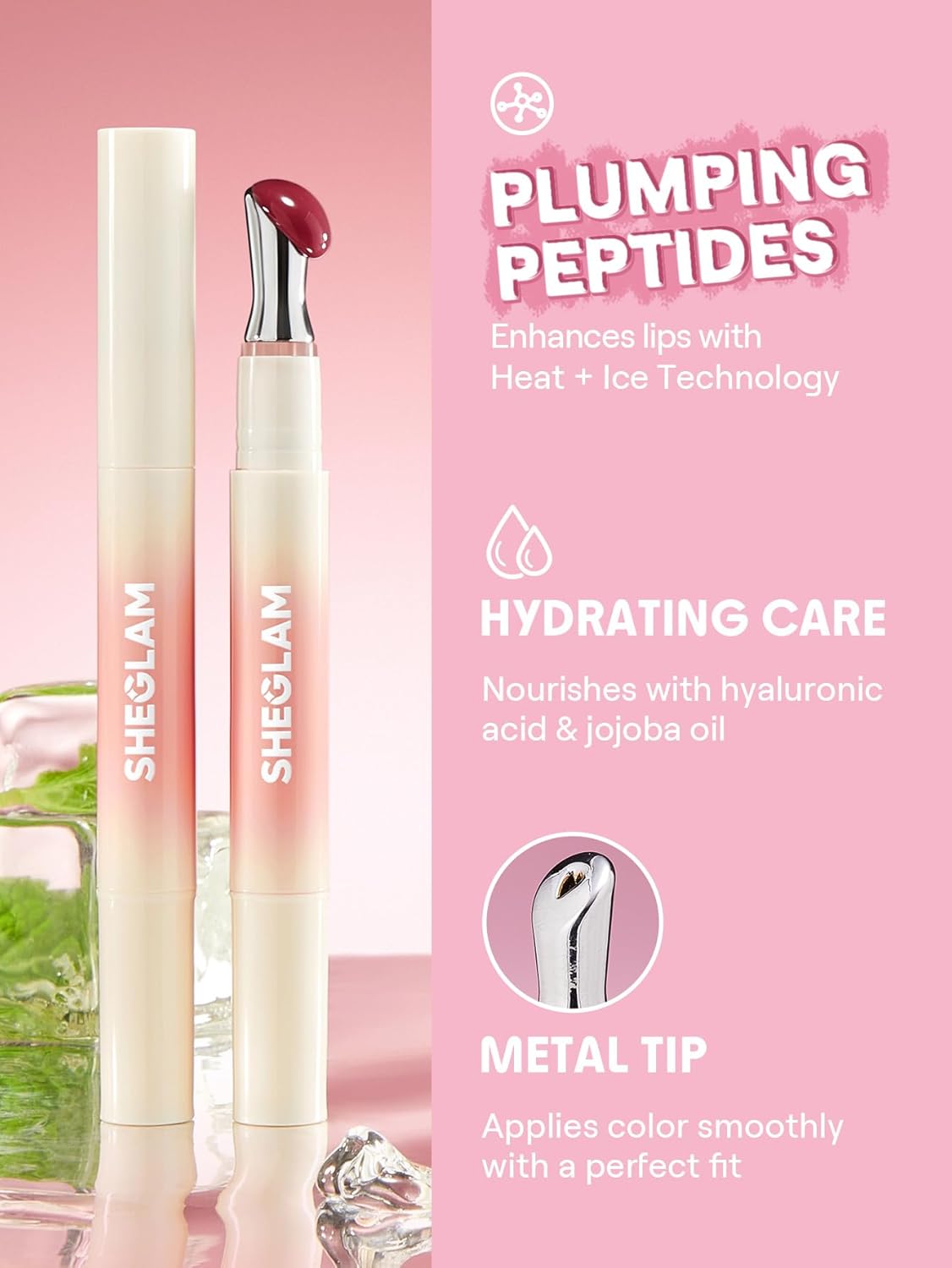 Hydrating Lip Gloss - Cruelty-Free Plumping Peptides | Berry Spritz Flavor