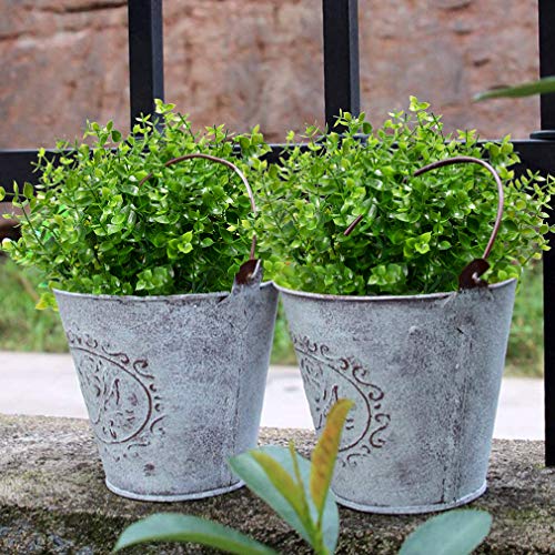 KLEMOO 8 Bundles UV Resistant Artificial Boxwood Plants for Home Decor