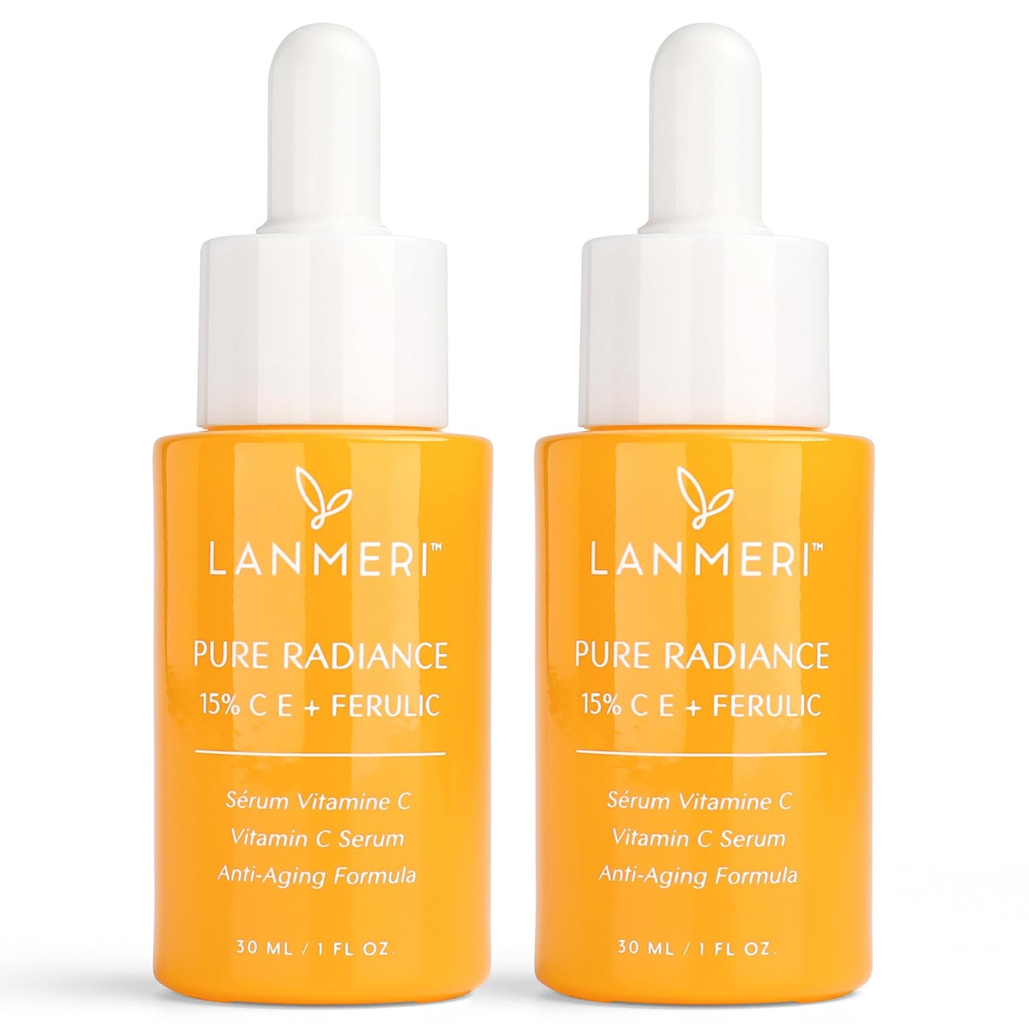 Lanmeri Ceuticals Vitamin C Serum - 15% Antioxidant Defense with Vitamin E & Ferulic Acid | 1 fl oz