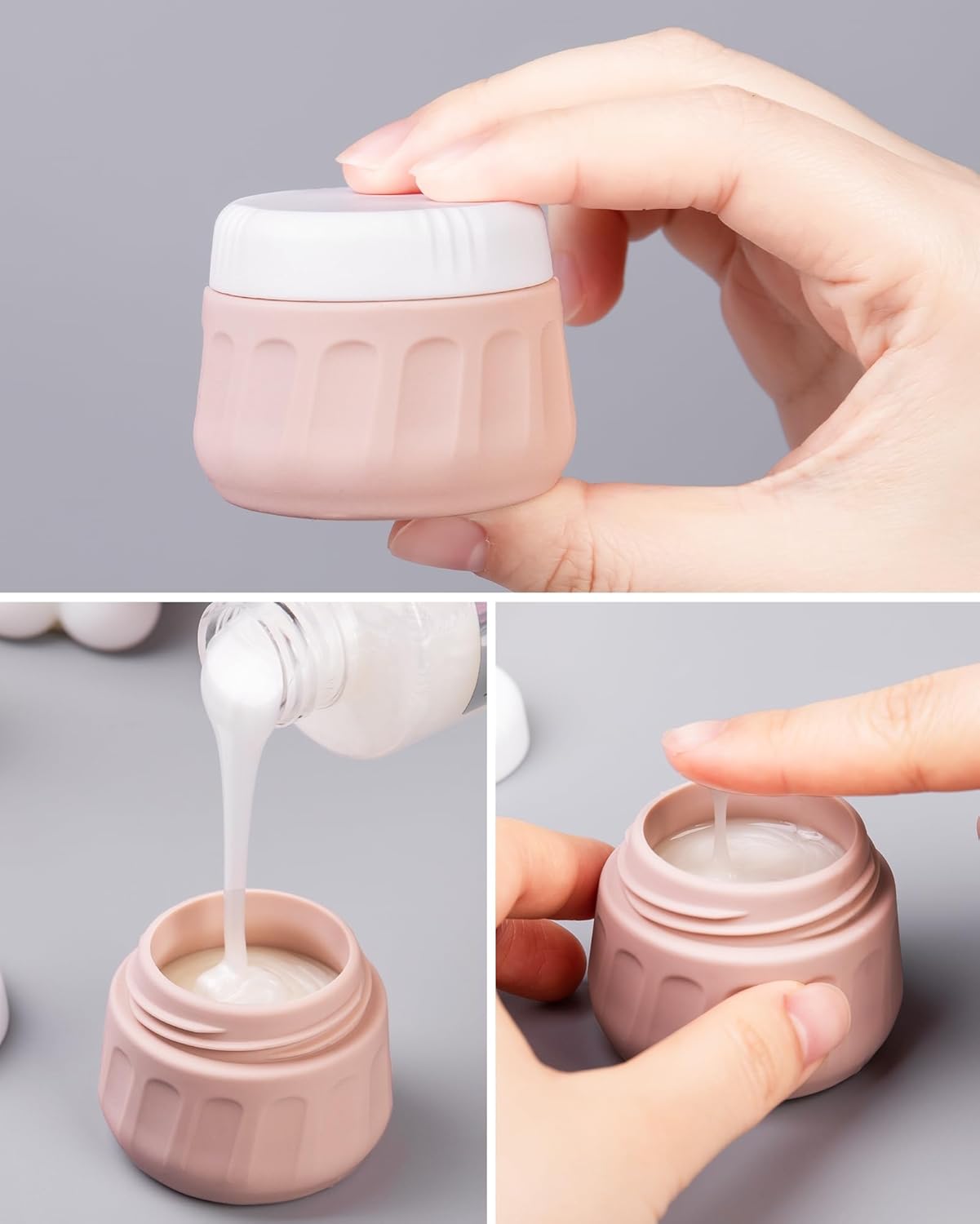 Travel Bottles for Toiletries - TSA Approved 8 Pack | Leak-Proof Silicone Containers with Clear Bag, 3oz