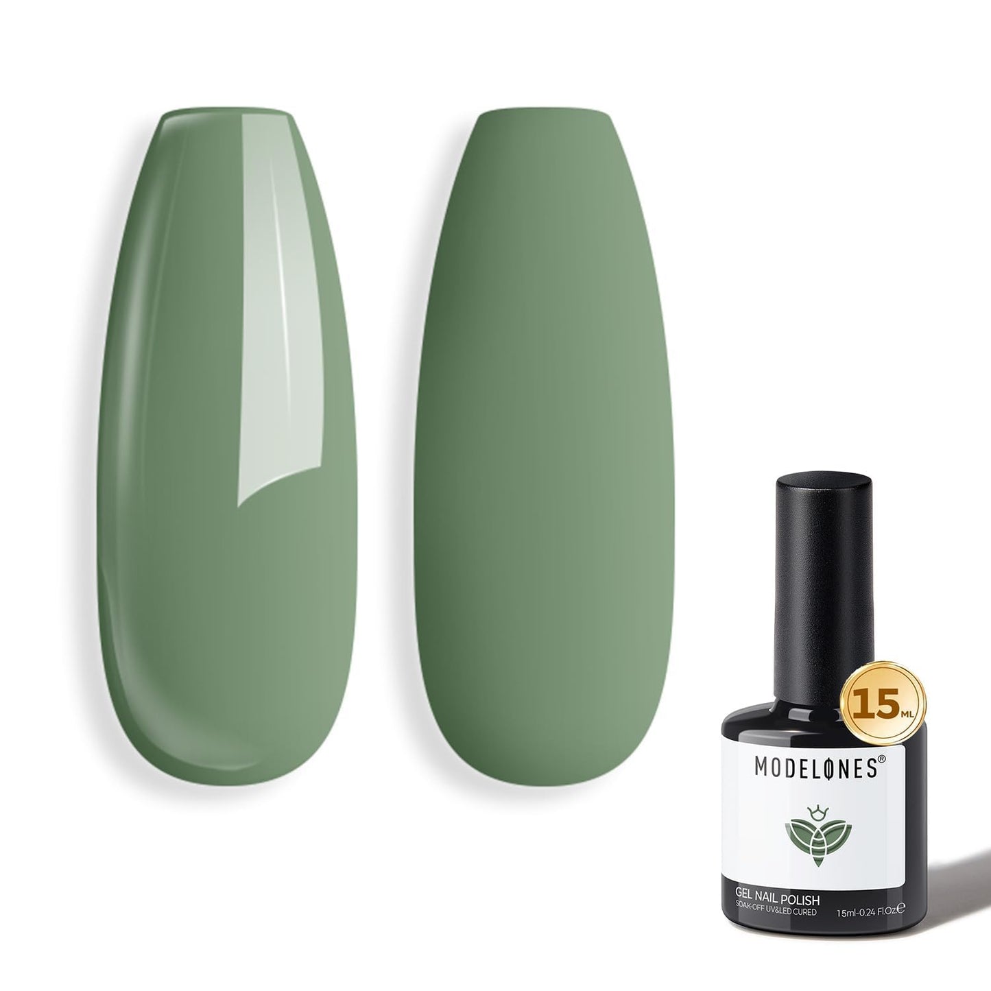 Modelones Gel Nail Polish - Caramel Coffee Brown Soak Off | 15ML Neutral Nude Color for DIY Nail Art & Manicure