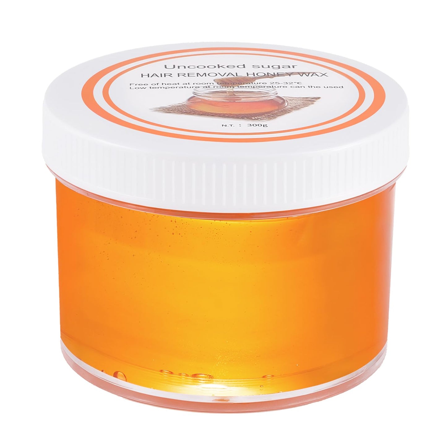 300g Sugar Wax for Hair Removal: Body & Face Organic Sugaring Paste for Personal Home and Professional Salon Use - 10.6oz