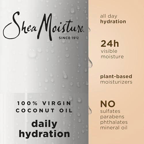 Shea Moisture Virgin Coconut Oil Body Wash 18 oz - Nourish & Replenish for Melanin-Rich Skin