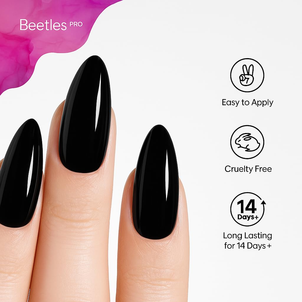 Beetles Pro Gel Top Coat - High Gloss, Long-Lasting 28 Days | 20ml Soak-Off Non-Yellowing Gel for UV/LED Lamps