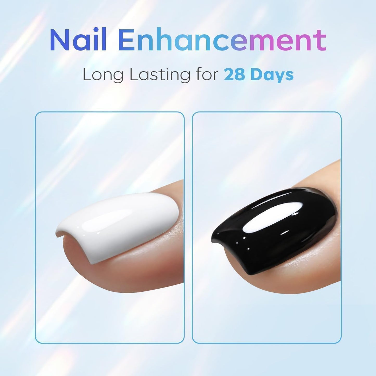 modelones Gel Top Coat, 15ml No Wipe Gel Nail Polish High Gloss Top Coat Shiny Long Lasting Clear Top for Acrylic Nails, Need U V/LED Lamp for Home DIY Gift Manicure Salon
