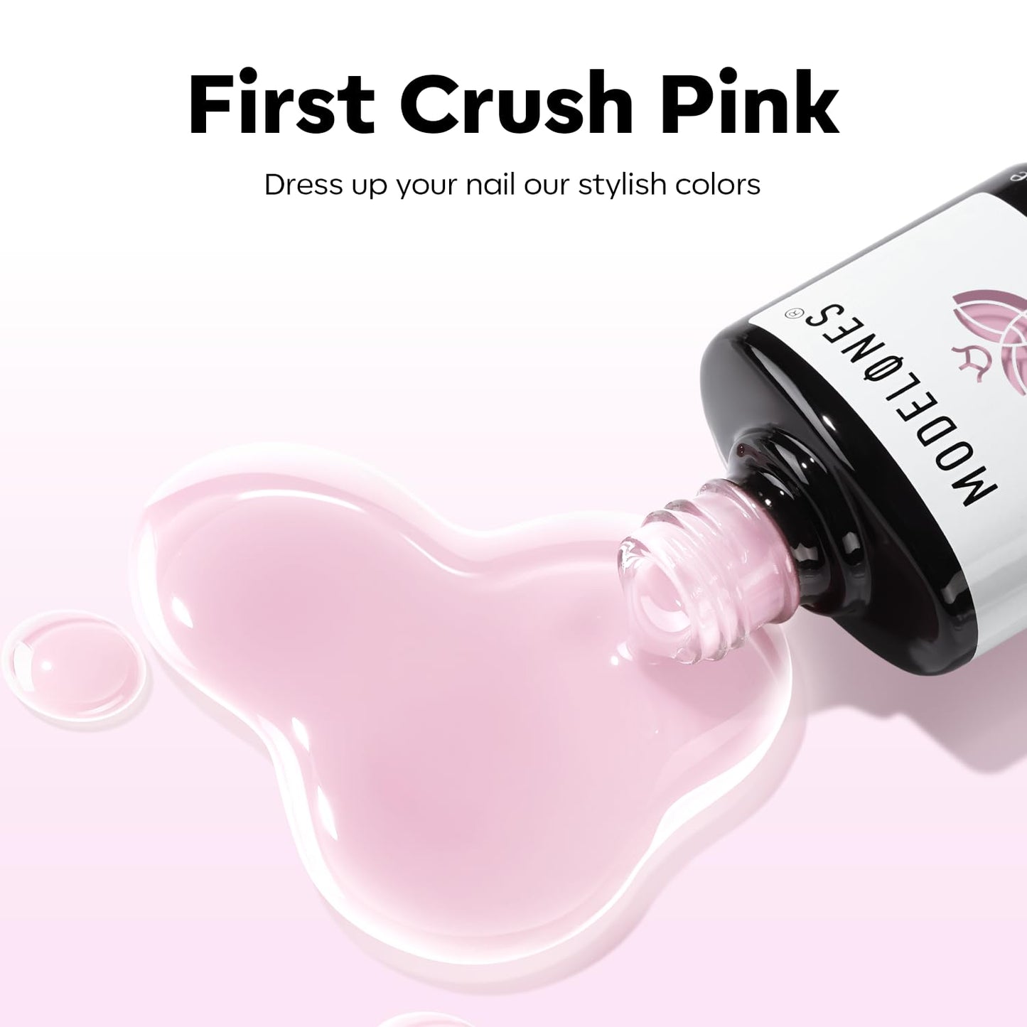Pink Gel Nail Polish - Sheer Milky Nude Translucent Soak-Off Gel | 15 ML for DIY Manicure