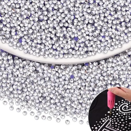 4000 Pcs Clear SS10 Hotfix Rhinestones for DIY Crafts