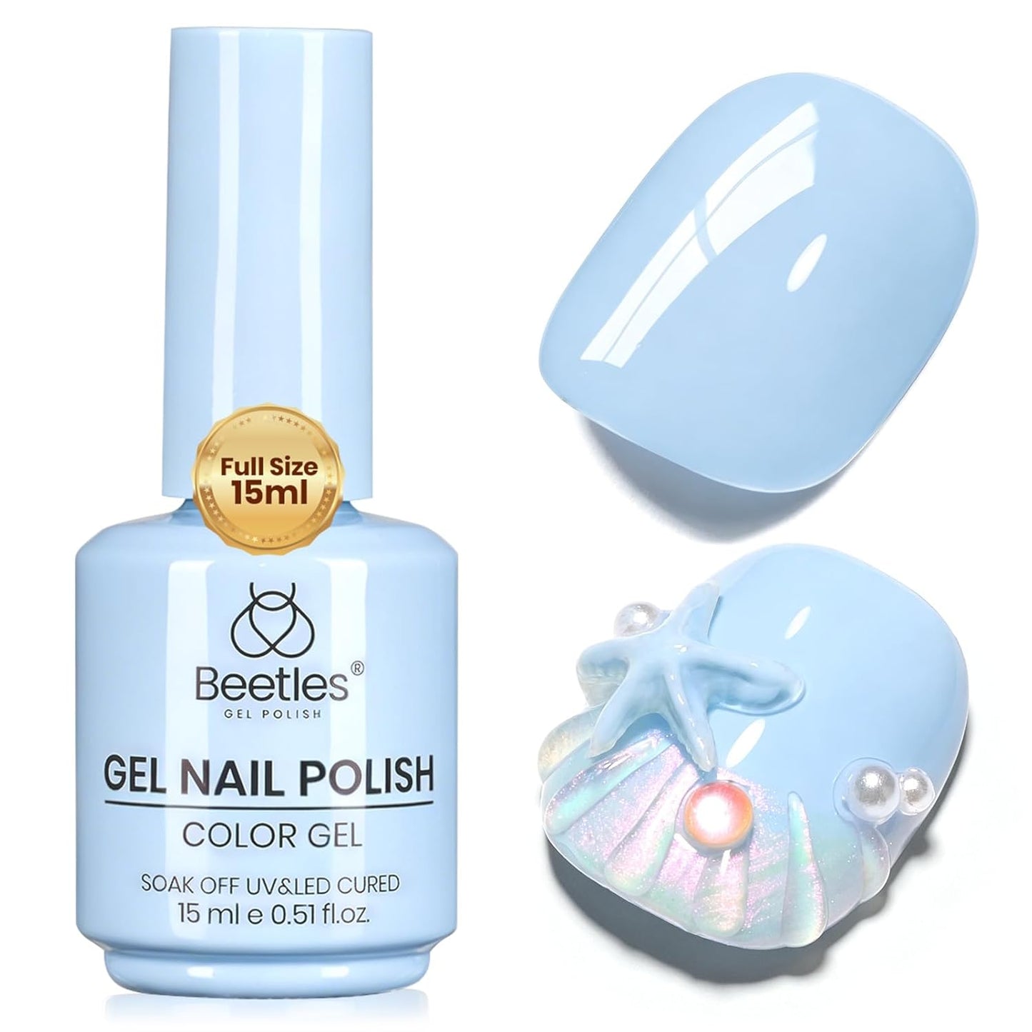 Beetles Mauve Gel Nail Polish - Dusty Rose Pink Purple UV Soak Off | 15ml Long Lasting Glossy Finish for Salon & Home