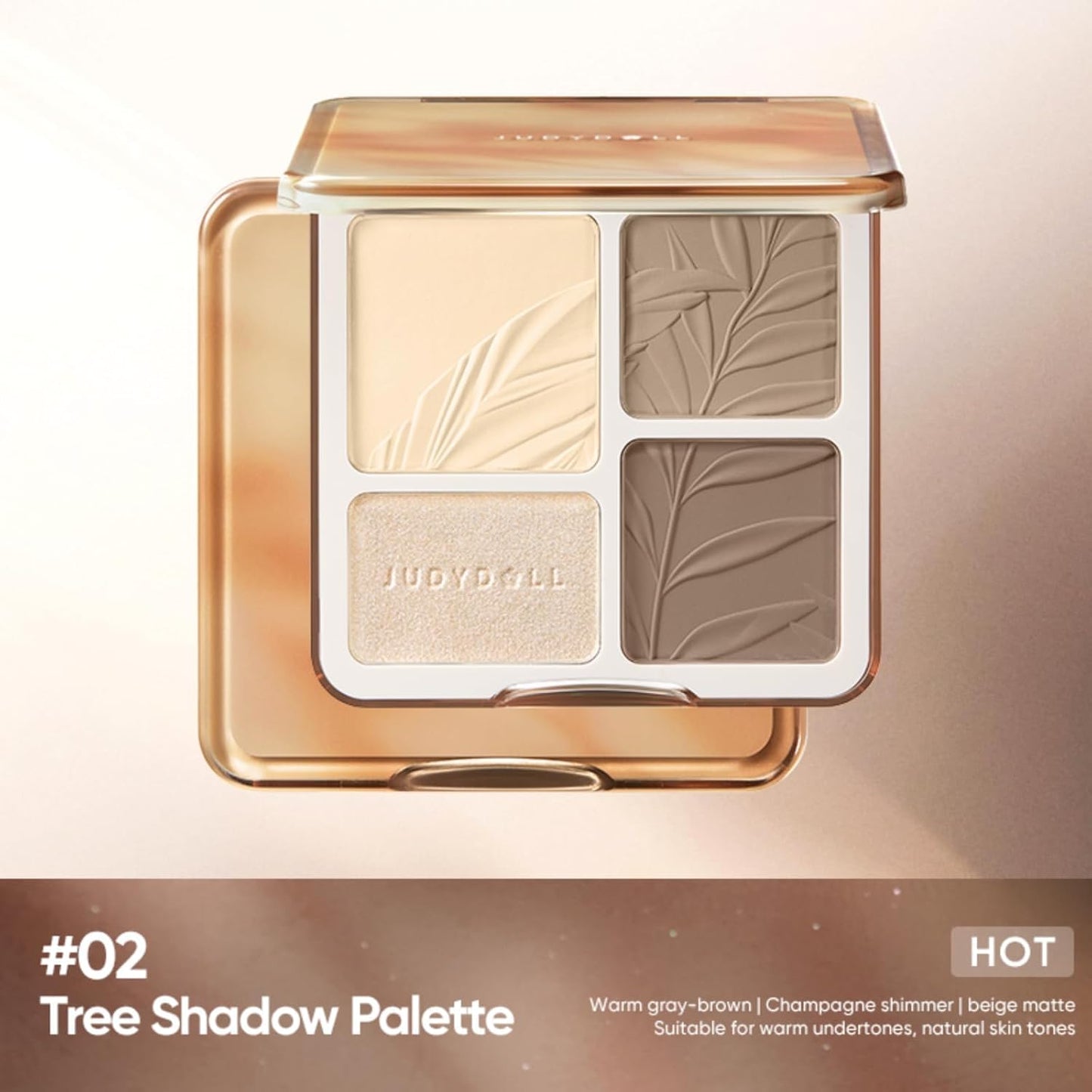 Highlight & Contour Palette - All-in-One Matte Face Makeup for Warm Skin Tones | Blendable Compact for Beginners