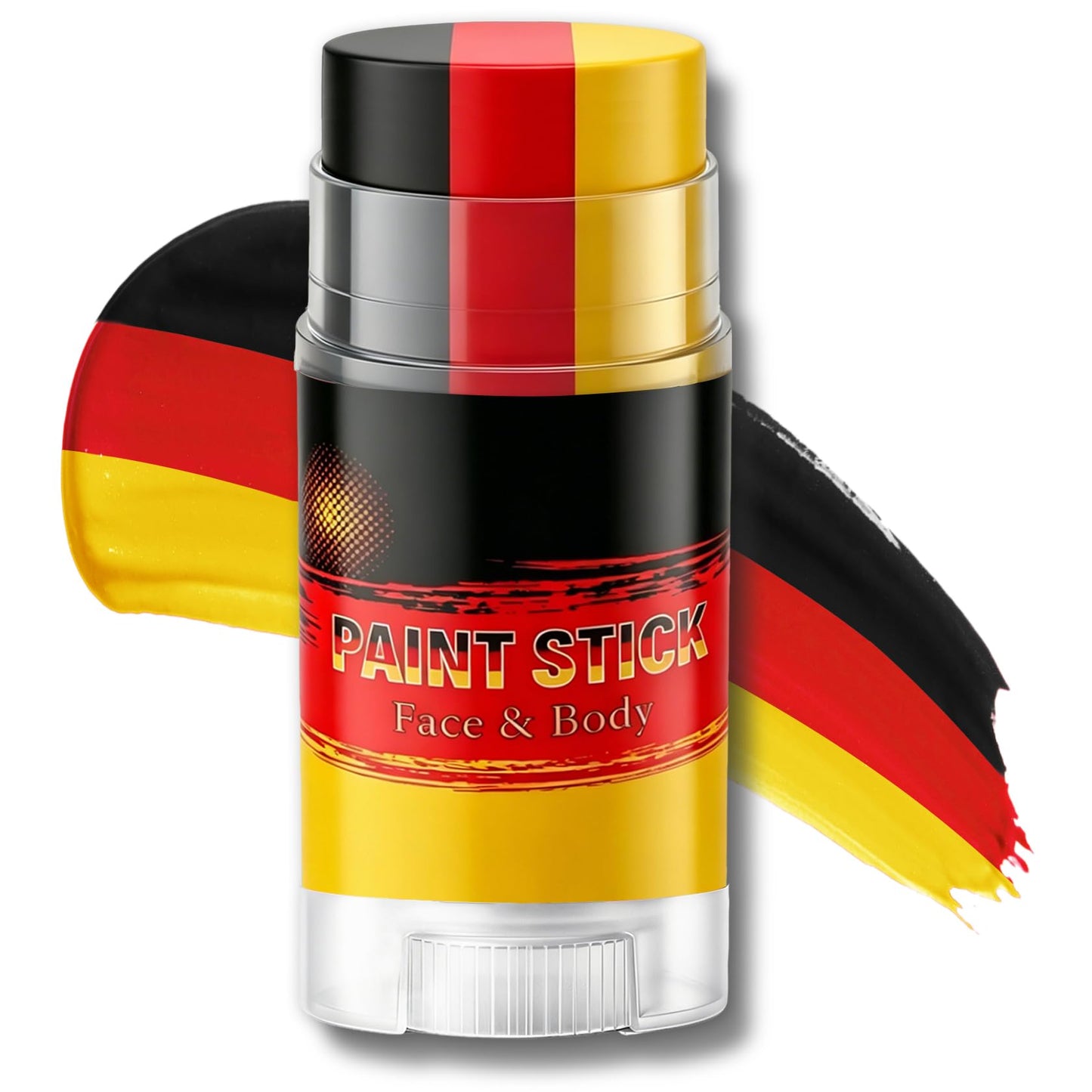LZXLUKGIR Black Red and Yellow Face Body Paint Eye Black Stick（06 Germany）