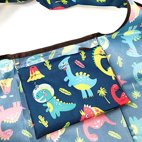 Allydrew Large Foldable Nylon Tote Bag for Grocery Shopping